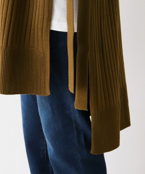 SHOO・LA・RUE（シューラルー）の「◆【2点セット】ロングベスト＋Ｔシャツ（ベスト・レディース・ブラック/モスグリーン/ブラウン系その他・02/03/04）」の7枚目の写真