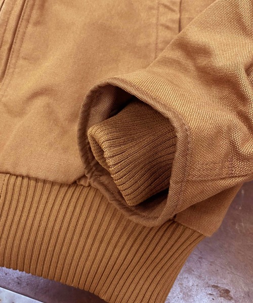 Carhartt（カーハート）の「Carhartt カーハート CRHTT LOOSE FIT WASHED DUCK INSULATED  ウォシュドダック インサレート アクティブジャケット（マウンテンパーカー・メンズ・ブラック/ブラウン・M/L/XL）」の10枚目の写真