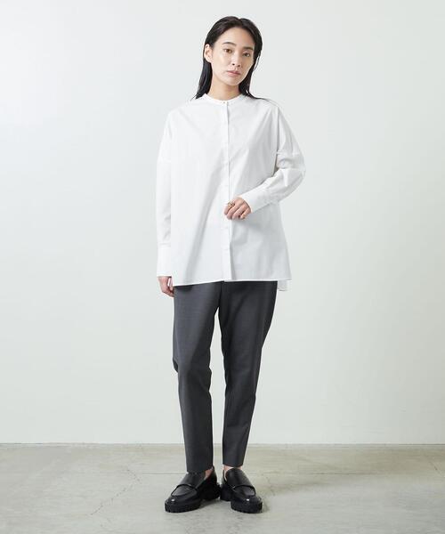 MARW UNITED ARROWS(マルゥ ユナイテッドアローズ)の「<MARW UNITED ARROWS(マルゥ ユナイテッドアローズ)>バンドカラー シャツ(シャツ/ブラウス・レディース・ホワイト・36/38)」の9枚目の写真