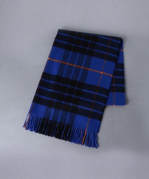 Johnstons of Elgin（ジョンストンズオブエルガン）の「【別注】＜JOHNSTONS（ジョンストンズ）＞カシミヤ チェック ストール（ストール/ショール・レディース・ケリー/ロイヤルブルー・FREE）」の9枚目の写真