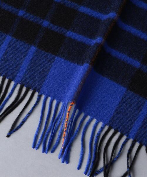 Johnstons of Elgin（ジョンストンズオブエルガン）の「【別注】＜JOHNSTONS（ジョンストンズ）＞カシミヤ チェック ストール（ストール/ショール・レディース・ケリー/ロイヤルブルー・FREE）」の7枚目の写真