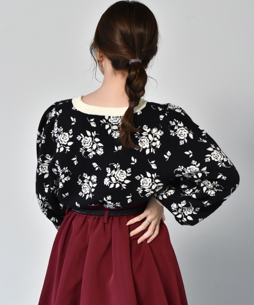 も*も様 its incospicuous presence ニット 花柄 ni its incospicuous presence ニット 花柄 niche