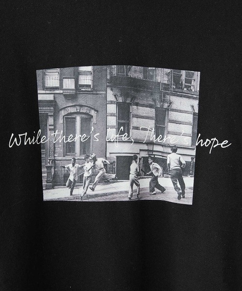 COLONY 2139(コロニートゥーワンスリーナイン)の「LIFEコラボ裏毛パーカー※ユニセックス対応(パーカー・メンズ・ホワイト/ブラック・MEDIUM/LARGE)」の12枚目の写真