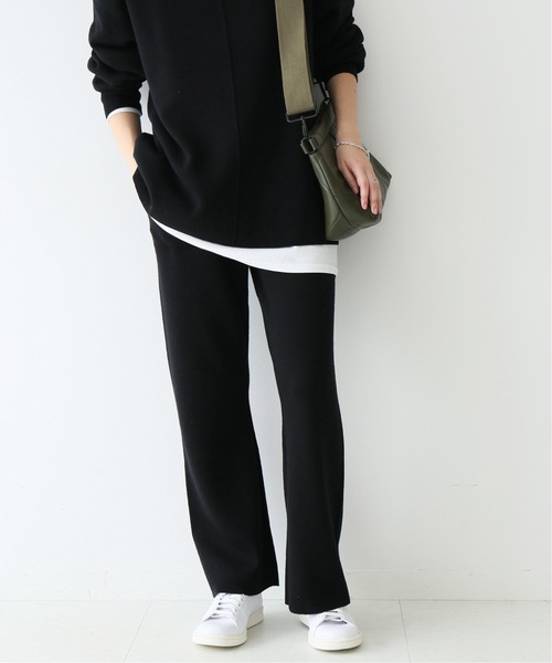 SLOBE IENA(スローブイエナ)の「ウォッシャブルウールニットパンツ【ウエストゴム/手洗い可能】◆(その他パンツ・レディース・ブラック/ブラウン/ベージュ・36/38/40)」の21枚目の写真