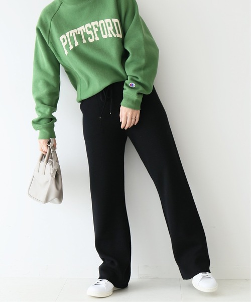 SLOBE IENA(スローブイエナ)の「ウォッシャブルウールニットパンツ【ウエストゴム/手洗い可能】◆(その他パンツ・レディース・ブラック/ブラウン/ベージュ・36/38/40)」の9枚目の写真