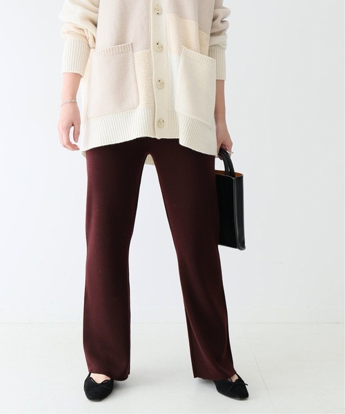 SLOBE IENA(スローブイエナ)の「ウォッシャブルウールニットパンツ【ウエストゴム/手洗い可能】◆(その他パンツ・レディース・ブラック/ブラウン/ベージュ・36/38/40)」の14枚目の写真