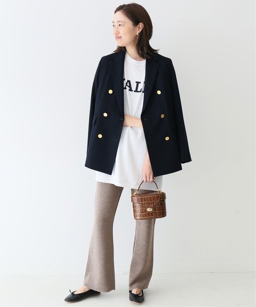 SLOBE IENA(スローブイエナ)の「ウォッシャブルウールニットパンツ【ウエストゴム/手洗い可能】◆(その他パンツ・レディース・ブラック/ブラウン/ベージュ・36/38/40)」の10枚目の写真