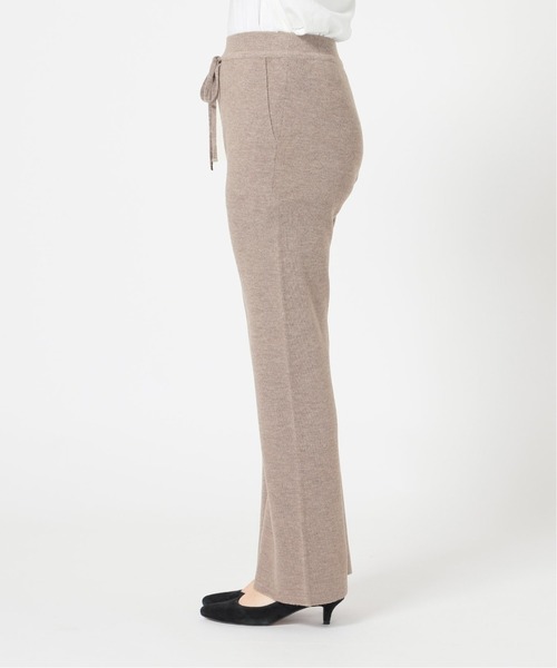 SLOBE IENA(スローブイエナ)の「ウォッシャブルウールニットパンツ【ウエストゴム/手洗い可能】◆(その他パンツ・レディース・ブラック/ブラウン/ベージュ・36/38/40)」の11枚目の写真