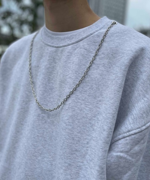 DANKE SCHON（ダンケシェーン）の「DankeSchon/ダンケシェーン/チェーンスウェット（スウェット・メンズ・ブラック/グレー・MEDIUM/LARGE）」の5枚目の写真