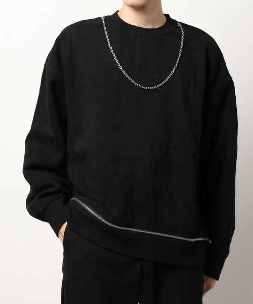 DANKE SCHON（ダンケシェーン）の「DankeSchon/ダンケシェーン/チェーンスウェット（スウェット・メンズ・ブラック/グレー・MEDIUM/LARGE）」の8枚目の写真