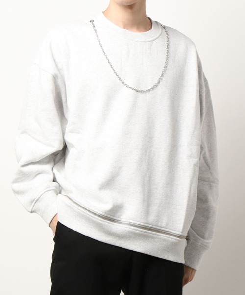 DANKE SCHON（ダンケシェーン）の「DankeSchon/ダンケシェーン/チェーンスウェット（スウェット・メンズ・ブラック/グレー・MEDIUM/LARGE）」の9枚目の写真