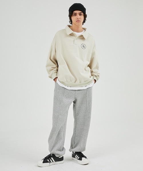 crump（クランプ）の「【crump 】スウェットピンタック ワイドジョガーパンツ(裏起毛)（スウェットパンツ・レディース・ブラック/グレー・X-LARGE/MEDIUM/LARGE/SMALL）」の10枚目の写真