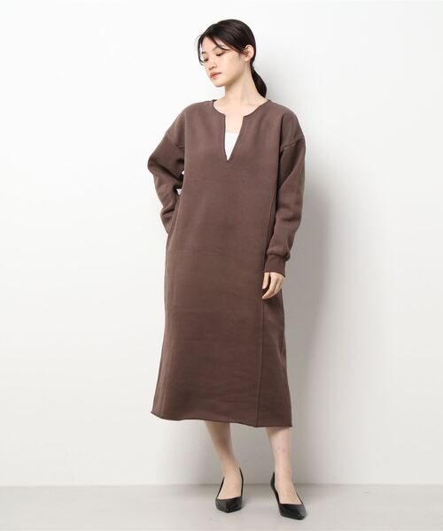 LOWRYS FARM（ローリーズファーム）の「ウラケＶアキワンピース　239232（ワンピース・レディース・ブラック/ブラウン/アイボリー・FREE）」の20枚目の写真