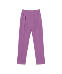 [低身長/高身長サイズ有]ストレッチツイルダブルタックテーパードパンツ