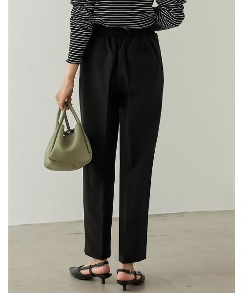 Re:EDIT（リエディ）の「[低身長/高身長サイズ有]ストレッチツイルダブルタックテーパードパンツ（その他パンツ・レディース・ブラック/ブルー/モカ/ピンク/パープル/オレンジ・MEDIUM/AS/SMALL/TALL/AM/LARGE）」の18枚目の写真