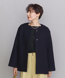 BEAUTY&YOUTH UNITED ARROWS | BY ビーバーノーカラーショートコート(その他アウター)
