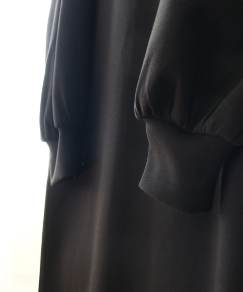 Lina la mer.(リナラメール)の「【Lina la mer. /リナラメール】Powder touch dress / 長袖 スウェット ワンピース ドレス(ワンピース・レディース・ブラック/グリーン・SMALL/MEDIUM)」の11枚目の写真