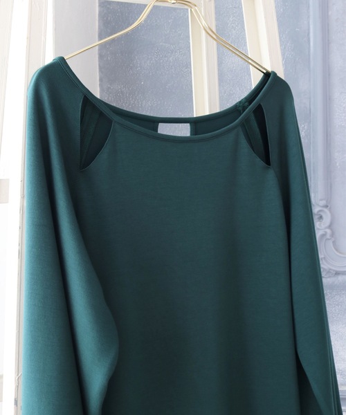 Lina la mer.(リナラメール)の「【Lina la mer. /リナラメール】Powder touch dress / 長袖 スウェット ワンピース ドレス(ワンピース・レディース・ブラック/グリーン・SMALL/MEDIUM)」の20枚目の写真