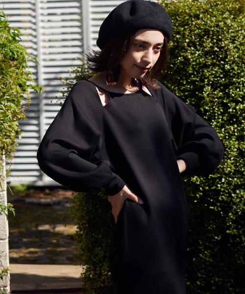 Lina la mer.(リナラメール)の「【Lina la mer. /リナラメール】Powder touch dress / 長袖 スウェット ワンピース ドレス(ワンピース・レディース・ブラック/グリーン・SMALL/MEDIUM)」の22枚目の写真