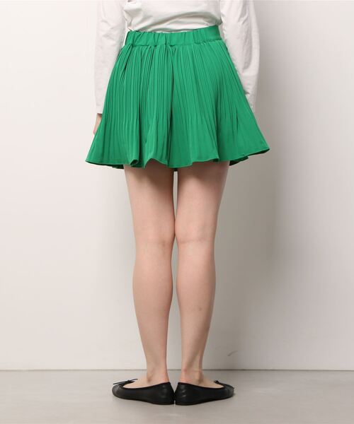 Figments(フィグメンツ)の「クリスタルプリーツフレアミニスカート(スカート・レディース・グリーン/ブラック・FREE)」の11枚目の写真