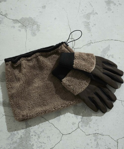 COMME CA ISM（コムサイズム）の「ボア ネックウォーマー（ネックウォーマー/スヌード・メンズ・ブラック/ネイビー/カーキ・FREE）」の22枚目の写真