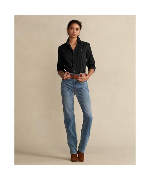 POLO RALPH LAUREN（ポロ ラルフ ローレン）の「クラシック フィット ストレッチ シャツ（シャツ/ブラウス・レディース・ブラック系1・10/8/0/2/4/12/6）」の3枚目の写真