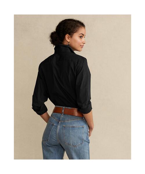 POLO RALPH LAUREN（ポロ ラルフ ローレン）の「クラシック フィット ストレッチ シャツ（シャツ/ブラウス・レディース・ブラック系1・10/8/0/2/4/12/6）」の4枚目の写真