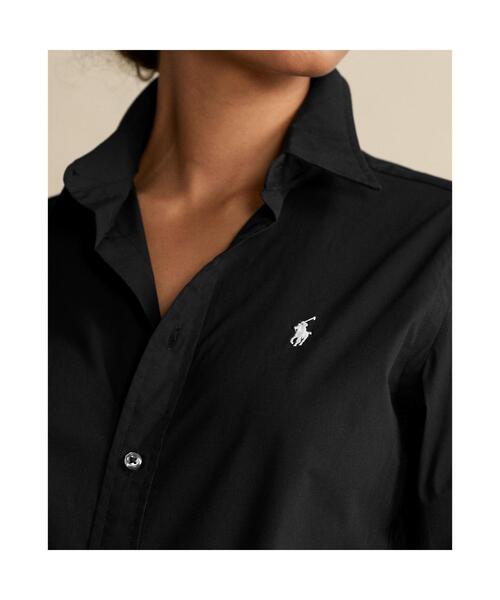 POLO RALPH LAUREN（ポロ ラルフ ローレン）の「クラシック フィット ストレッチ シャツ（シャツ/ブラウス・レディース・ブラック系1・10/8/0/2/4/12/6）」の5枚目の写真