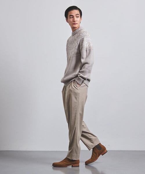 UNITED ARROWS(ユナイテッドアローズ)の「<UNITED ARROWS> フェアアイル クルーネック ニット(ニット/セーター・メンズ・ベージュ/ダークグレー・S/M/L)」の5枚目の写真