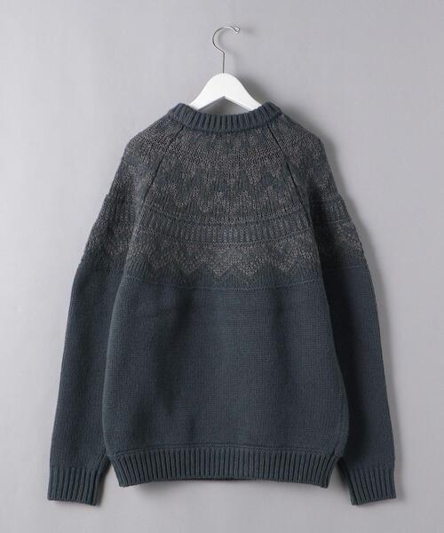 UNITED ARROWS(ユナイテッドアローズ)の「<UNITED ARROWS> フェアアイル クルーネック ニット(ニット/セーター・メンズ・ベージュ/ダークグレー・S/M/L)」の17枚目の写真