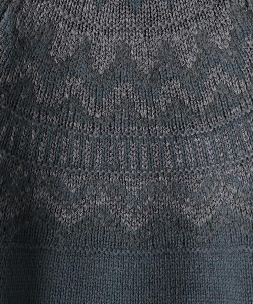 UNITED ARROWS(ユナイテッドアローズ)の「<UNITED ARROWS> フェアアイル クルーネック ニット(ニット/セーター・メンズ・ベージュ/ダークグレー・S/M/L)」の13枚目の写真
