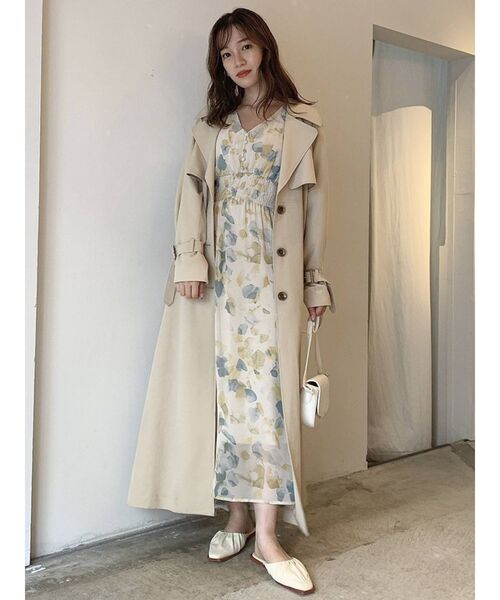 dazzlin（ダズリン）の「ウォーターカラーシフォンワンピース（ワンピース・レディース・ベージュ/ピンク/イエロー/ブルー・FREE）」の11枚目の写真