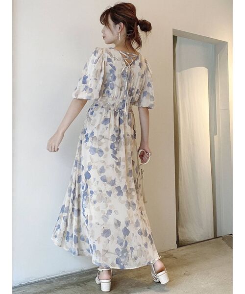 dazzlin（ダズリン）の「ウォーターカラーシフォンワンピース（ワンピース・レディース・ベージュ/ピンク/イエロー/ブルー・FREE）」の17枚目の写真