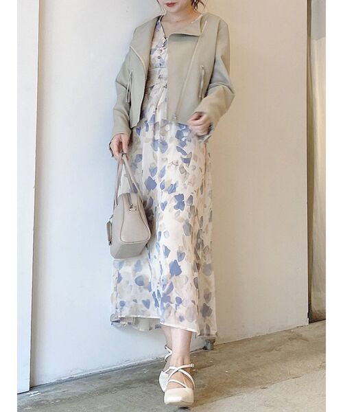 dazzlin（ダズリン）の「ウォーターカラーシフォンワンピース（ワンピース・レディース・ベージュ/ピンク/イエロー/ブルー・FREE）」の18枚目の写真