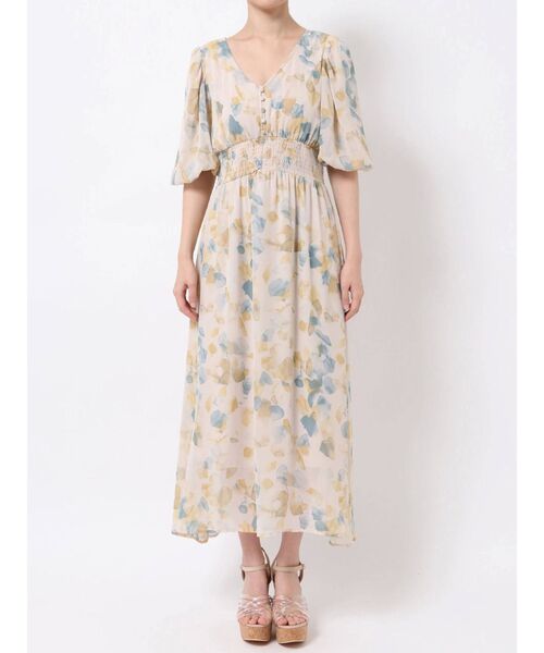 dazzlin（ダズリン）の「ウォーターカラーシフォンワンピース（ワンピース・レディース・ベージュ/ピンク/イエロー/ブルー・FREE）」の19枚目の写真