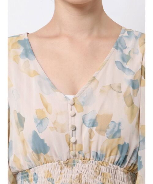 dazzlin（ダズリン）の「ウォーターカラーシフォンワンピース（ワンピース・レディース・ベージュ/ピンク/イエロー/ブルー・FREE）」の22枚目の写真