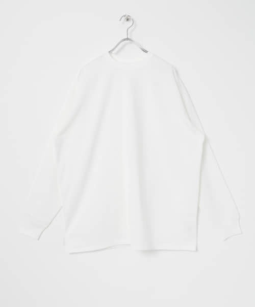 MAISON EUREKA(メゾンエウレカ)の「MAISON EUREKA GIZA COTTON LONG-SLEEVE PACK T-SHIRT(Tシャツ/カットソー・レディース・ホワイト/マスタード・SMALL)」の2枚目の写真