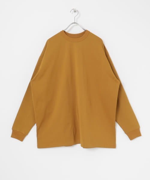 MAISON EUREKA(メゾンエウレカ)の「MAISON EUREKA GIZA COTTON LONG-SLEEVE PACK T-SHIRT(Tシャツ/カットソー・レディース・ホワイト/マスタード・SMALL)」の8枚目の写真