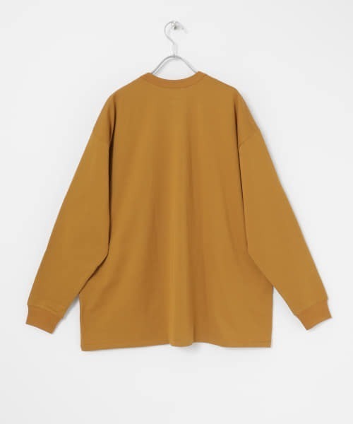 MAISON EUREKA(メゾンエウレカ)の「MAISON EUREKA GIZA COTTON LONG-SLEEVE PACK T-SHIRT(Tシャツ/カットソー・レディース・ホワイト/マスタード・SMALL)」の9枚目の写真