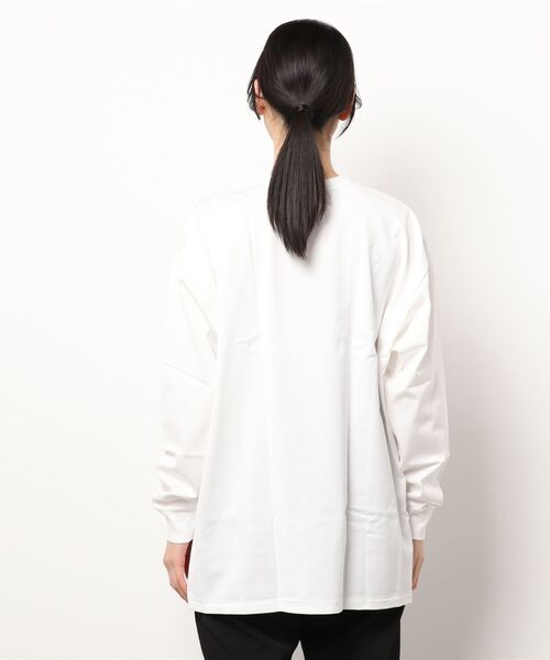 MAISON EUREKA(メゾンエウレカ)の「MAISON EUREKA GIZA COTTON LONG-SLEEVE PACK T-SHIRT(Tシャツ/カットソー・レディース・ホワイト/マスタード・SMALL)」の5枚目の写真