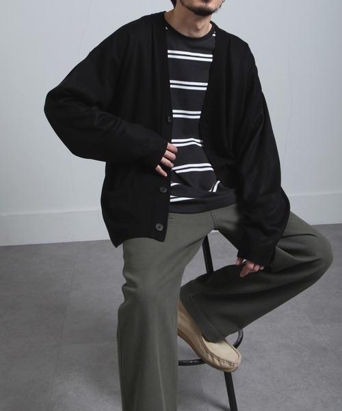 UNCORD（アンコード）の「【UNCORD】90's Knit Cardigan/ニットカーディガン（カーディガン/ボレロ・メンズ・ブラウン/ネイビー/グレー/カーキ/ブラック・MEDIUM/LARGE/X-LARGE）」の15枚目の写真