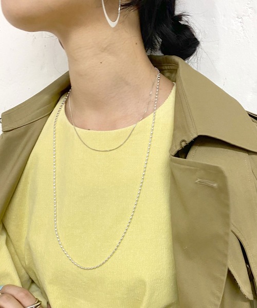SHENERY（シーナリー）の「【WEB限定】ボールチェーンロングネックレス（ネックレス・レディース・シルバー/ゴールド・FREE）」の8枚目の写真