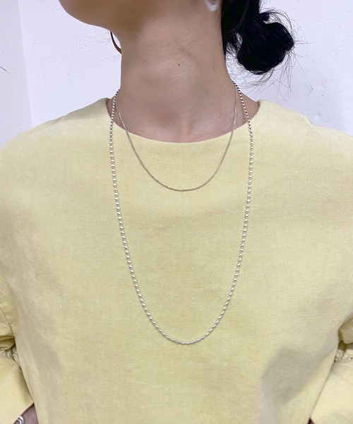 SHENERY（シーナリー）の「【WEB限定】ボールチェーンロングネックレス（ネックレス・レディース・シルバー/ゴールド・FREE）」の5枚目の写真