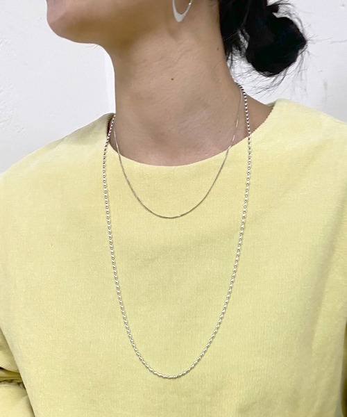 SHENERY（シーナリー）の「【WEB限定】ボールチェーンロングネックレス（ネックレス・レディース・シルバー/ゴールド・FREE）」の3枚目の写真