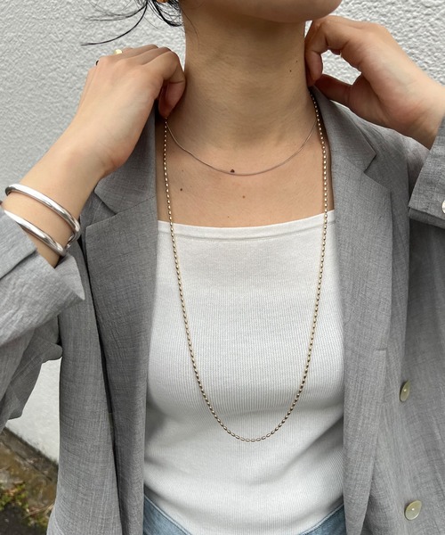 SHENERY（シーナリー）の「【WEB限定】ボールチェーンロングネックレス（ネックレス・レディース・シルバー/ゴールド・FREE）」の22枚目の写真