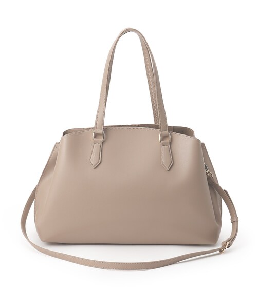 UNTITLED（アンタイトル）の「◆2WAYラージトートバッグ（トートバッグ・レディース・ブラック/サンドベージュ/ナチュラル・00）」の6枚目の写真