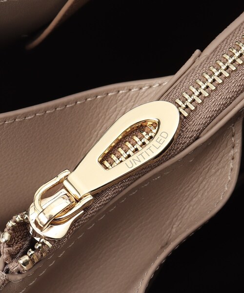 UNTITLED（アンタイトル）の「◆2WAYラージトートバッグ（トートバッグ・レディース・ブラック/サンドベージュ/ナチュラル・00）」の9枚目の写真