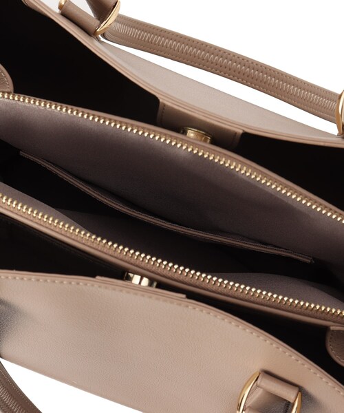 UNTITLED（アンタイトル）の「◆2WAYラージトートバッグ（トートバッグ・レディース・ブラック/サンドベージュ/ナチュラル・00）」の11枚目の写真
