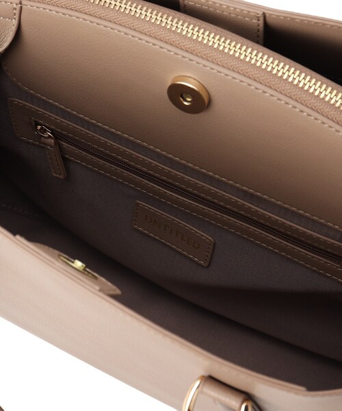 UNTITLED（アンタイトル）の「◆2WAYラージトートバッグ（トートバッグ・レディース・ブラック/サンドベージュ/ナチュラル・00）」の12枚目の写真