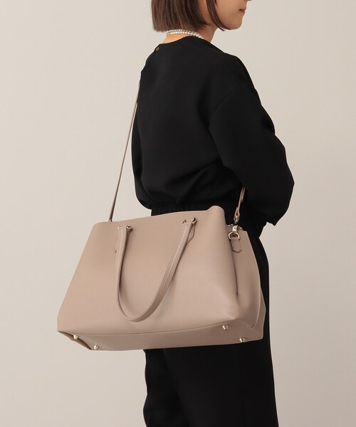 UNTITLED（アンタイトル）の「◆2WAYラージトートバッグ（トートバッグ・レディース・ブラック/サンドベージュ/ナチュラル・00）」の13枚目の写真